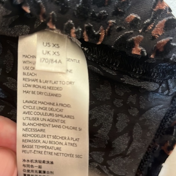 We The Free Black and Brown Burnout Short SleeveTop Sz. XS-See Measurements EUC - Picture 3 of 7